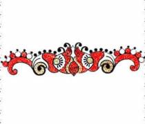 Glitter body tattoo bindi